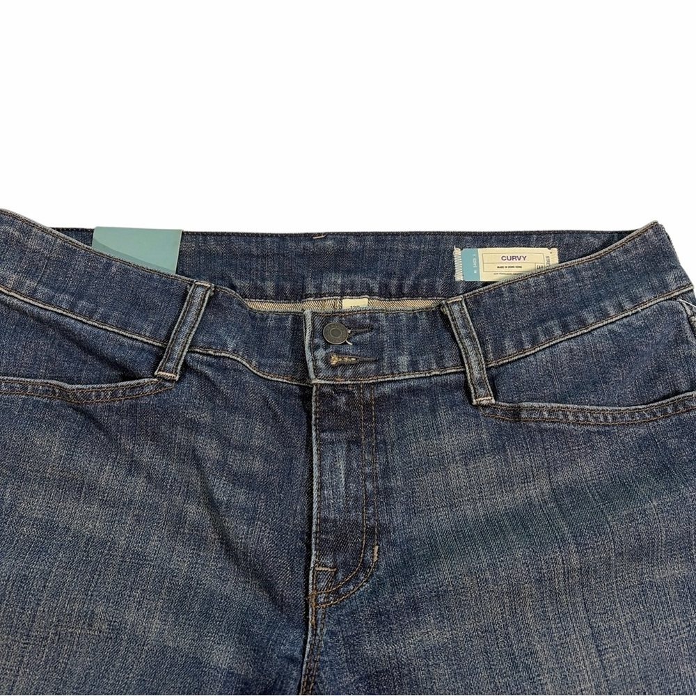 Gap Curvy Low - Rise Stretch Size 12R 2 Button Closure Dark Wash Jeans Women's - Picture 2 of 11
